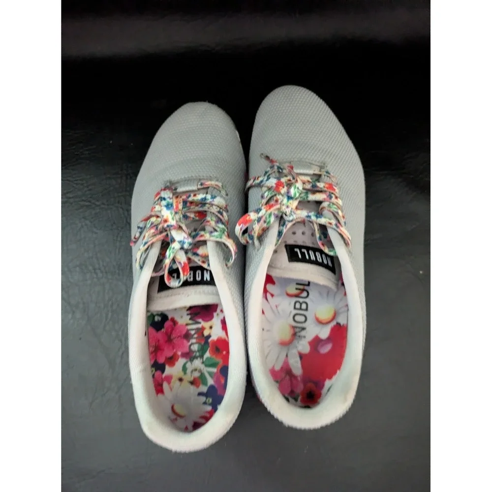 No Bull Gray Floral Trainers Workout Shoes Cross Fit Women 10.5 Men‎  9